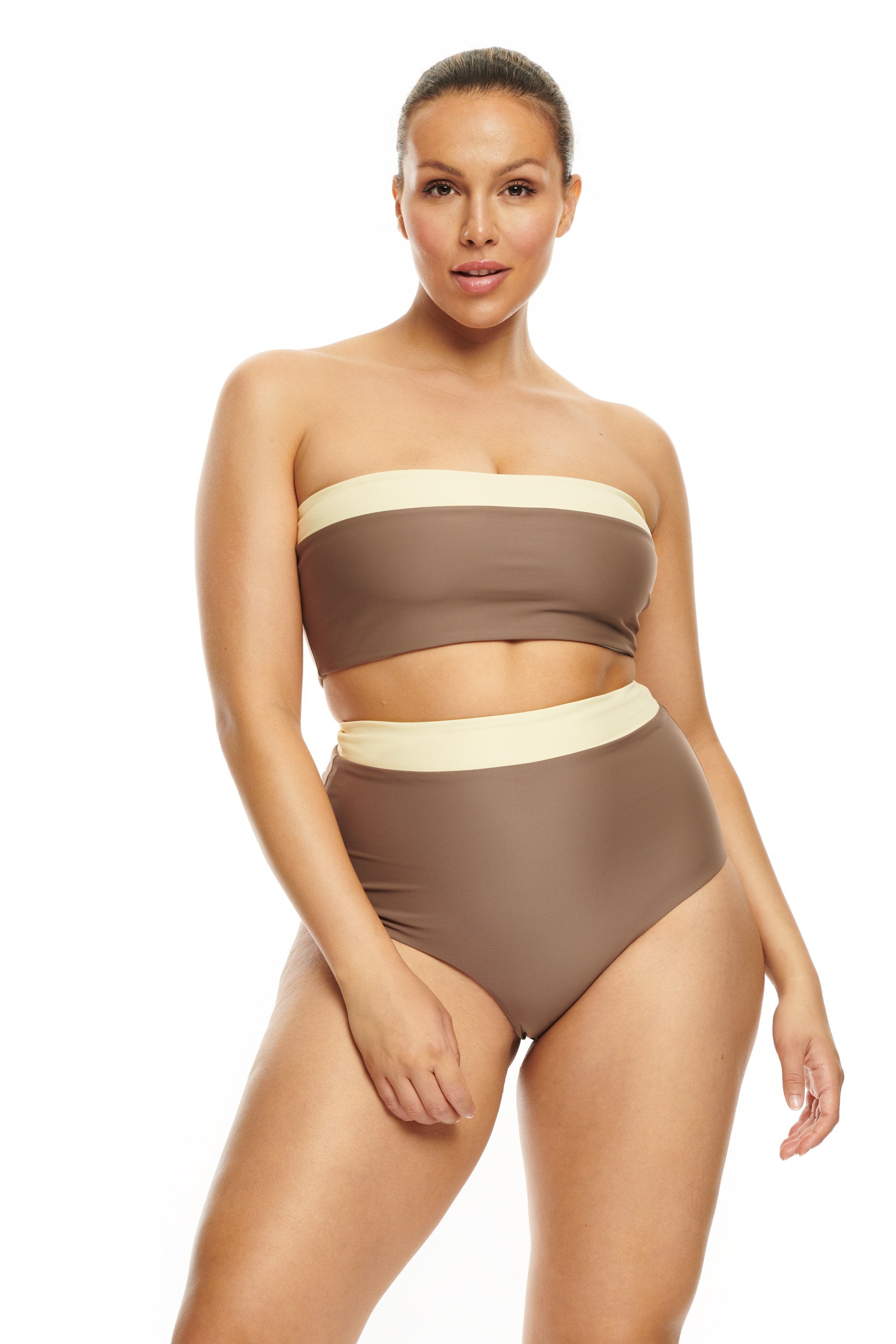 Air Bikini Top-DARK SAND